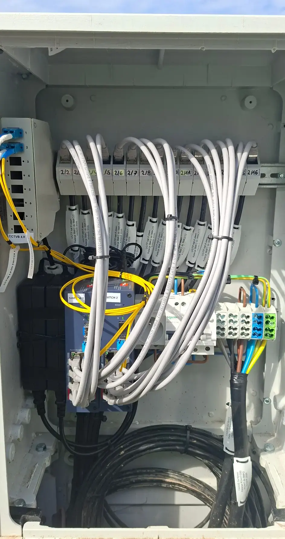 Commissioned outdoor camera at an industrial site