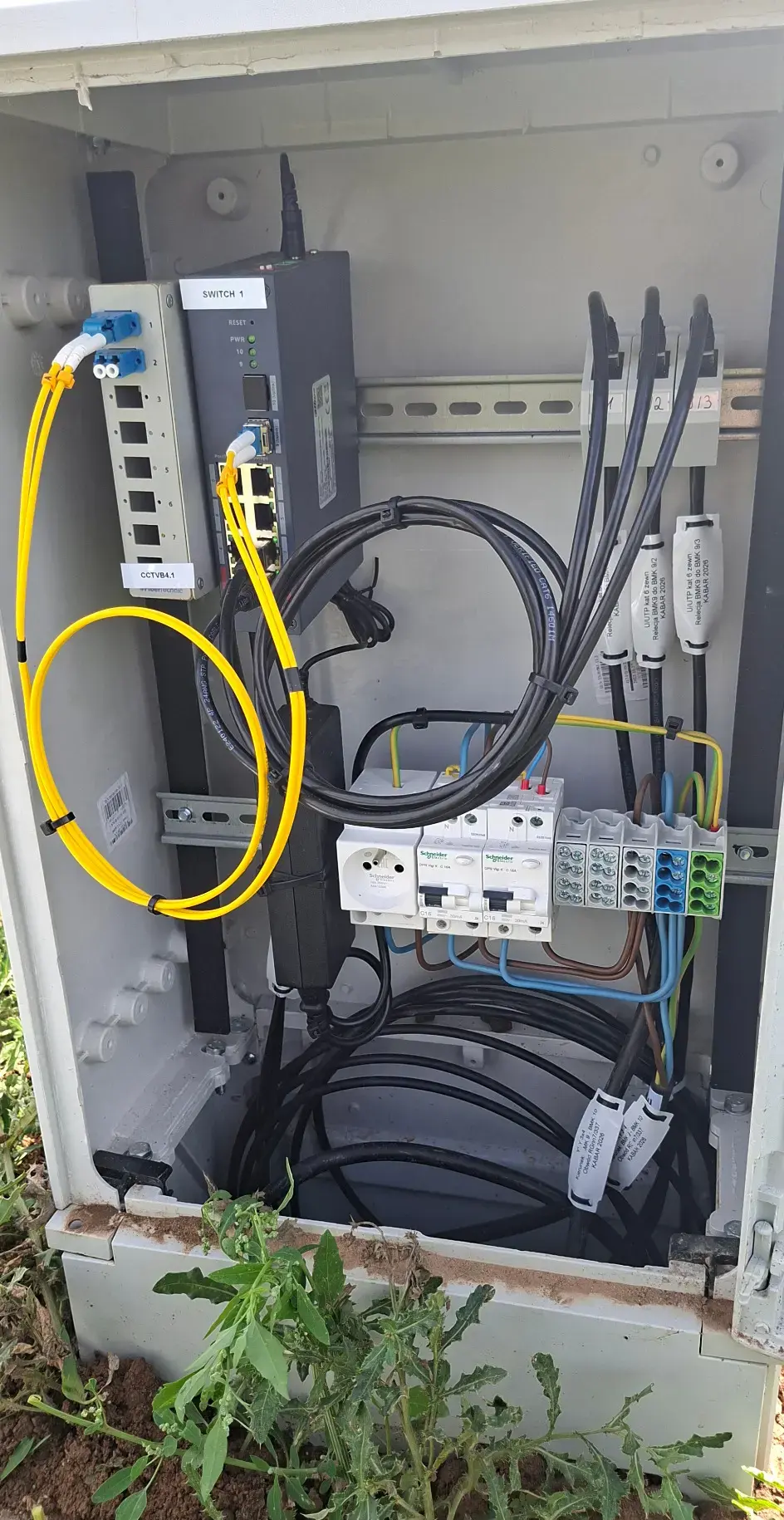 Installation of an outdoor CCTV camera