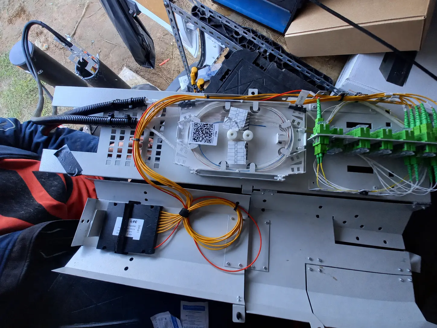 Completed new fibre-network termination