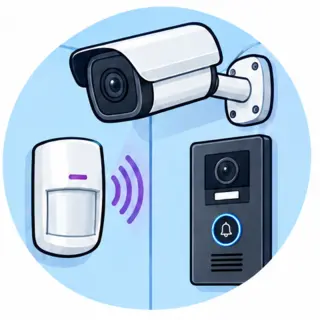 Kamera IP, czujka alarmowa i wideodomofon